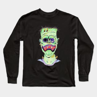 Frankenpunk - Frankenstein's Monster is a Punk Rocker Long Sleeve T-Shirt